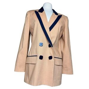 VTG 90’s Oleg Cassini double breasted blazer Jacket Oversized Women’s Sz 10